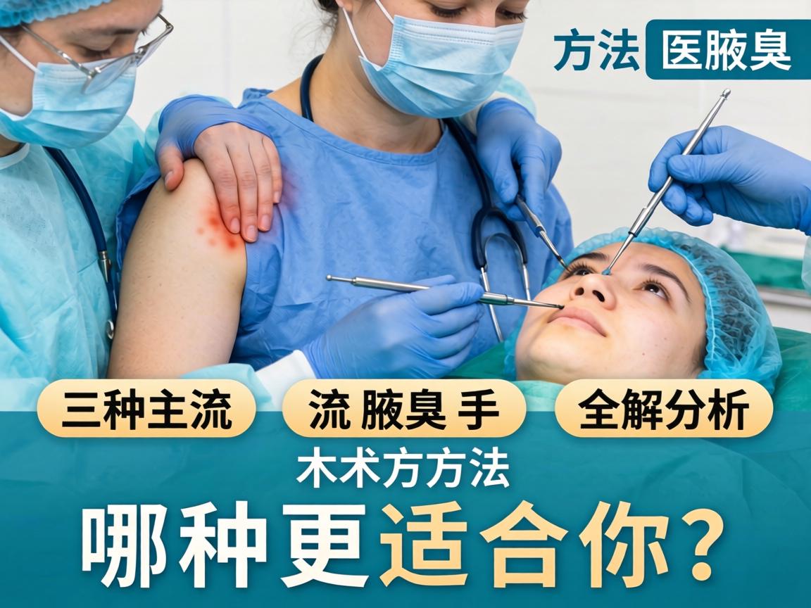 腋臭手术方法全解析，三种主流腋臭手术方法，哪种更适合你？