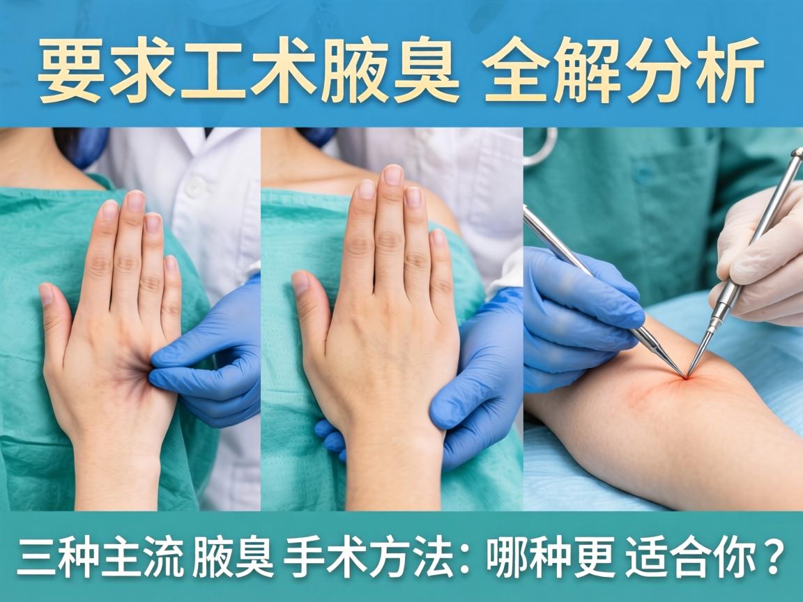 腋臭手术方法全解析，三种主流腋臭手术方法，哪种更适合你？