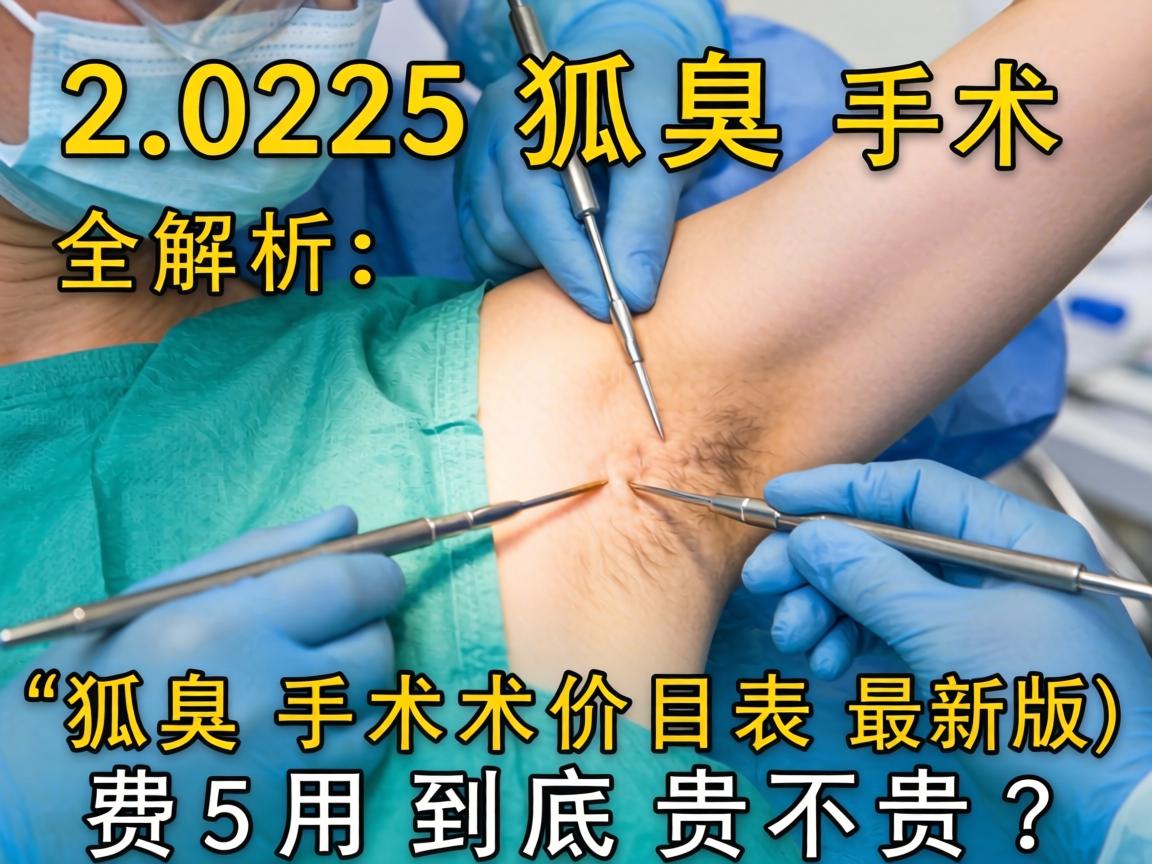 2025狐臭手术价格全解析，狐臭手术价目表最新版，狐臭手术费用到底贵不贵？