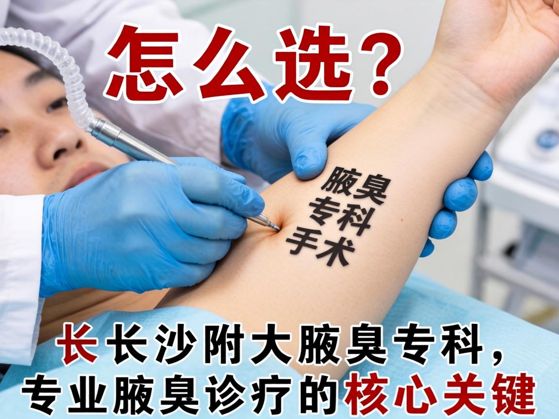 腋臭手术怎么选？长沙附大腋臭专科，专业腋臭诊疗的核心关键