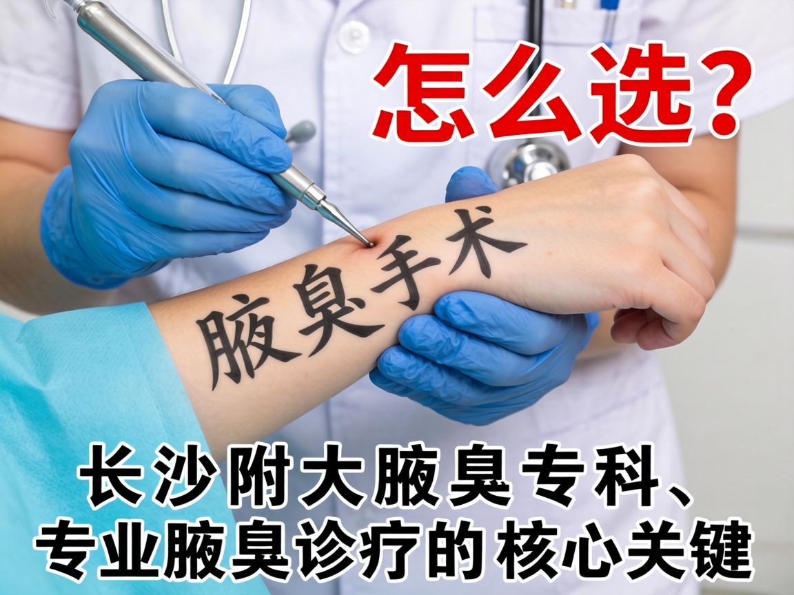 腋臭手术怎么选？长沙附大腋臭专科，专业腋臭诊疗的核心关键
