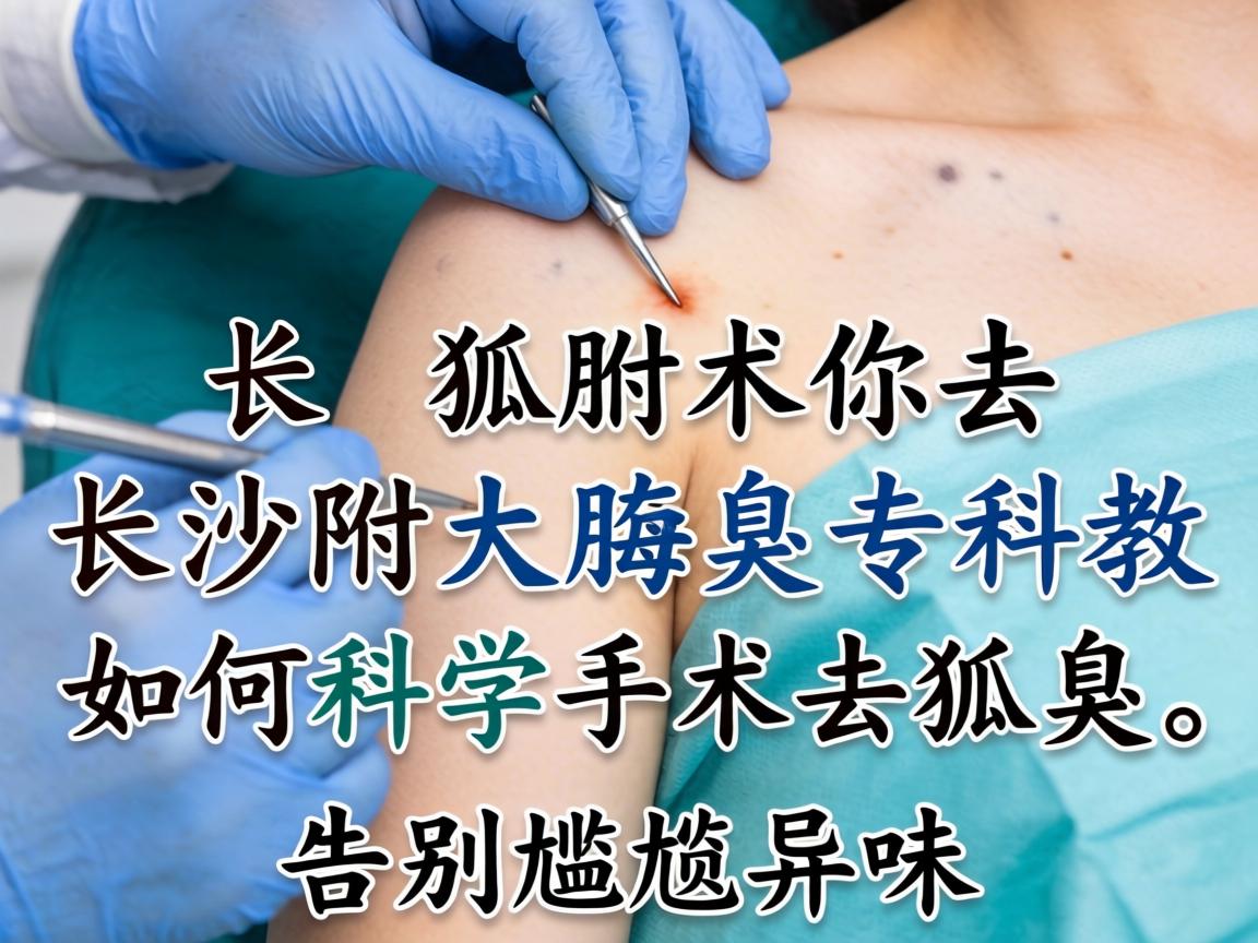 手术去狐臭，长沙附大腋臭专科教你如何科学手术去狐臭，告别尴尬异味