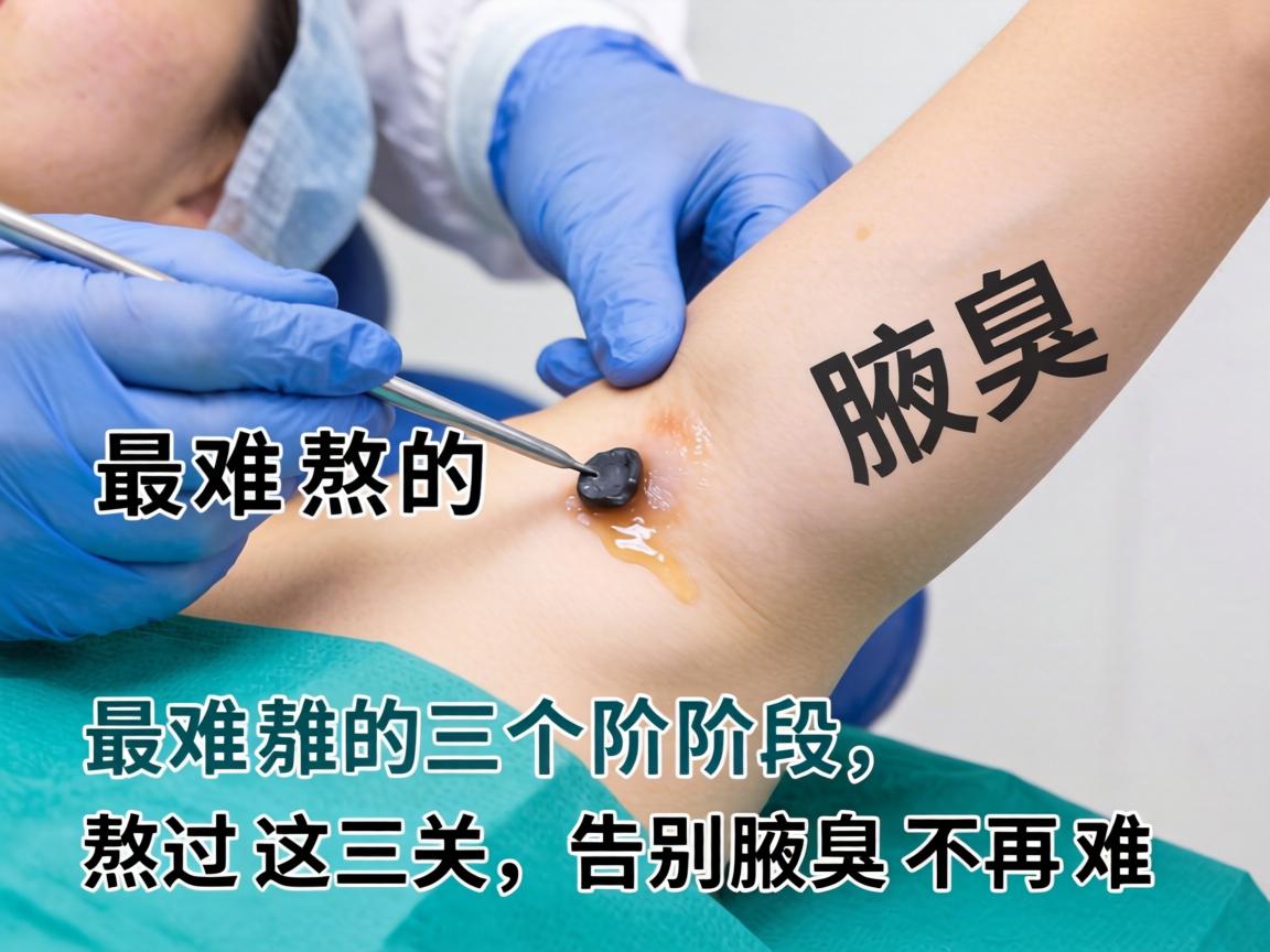 腋臭手术最难熬的三个阶段，熬过这三关，告别腋臭不再难