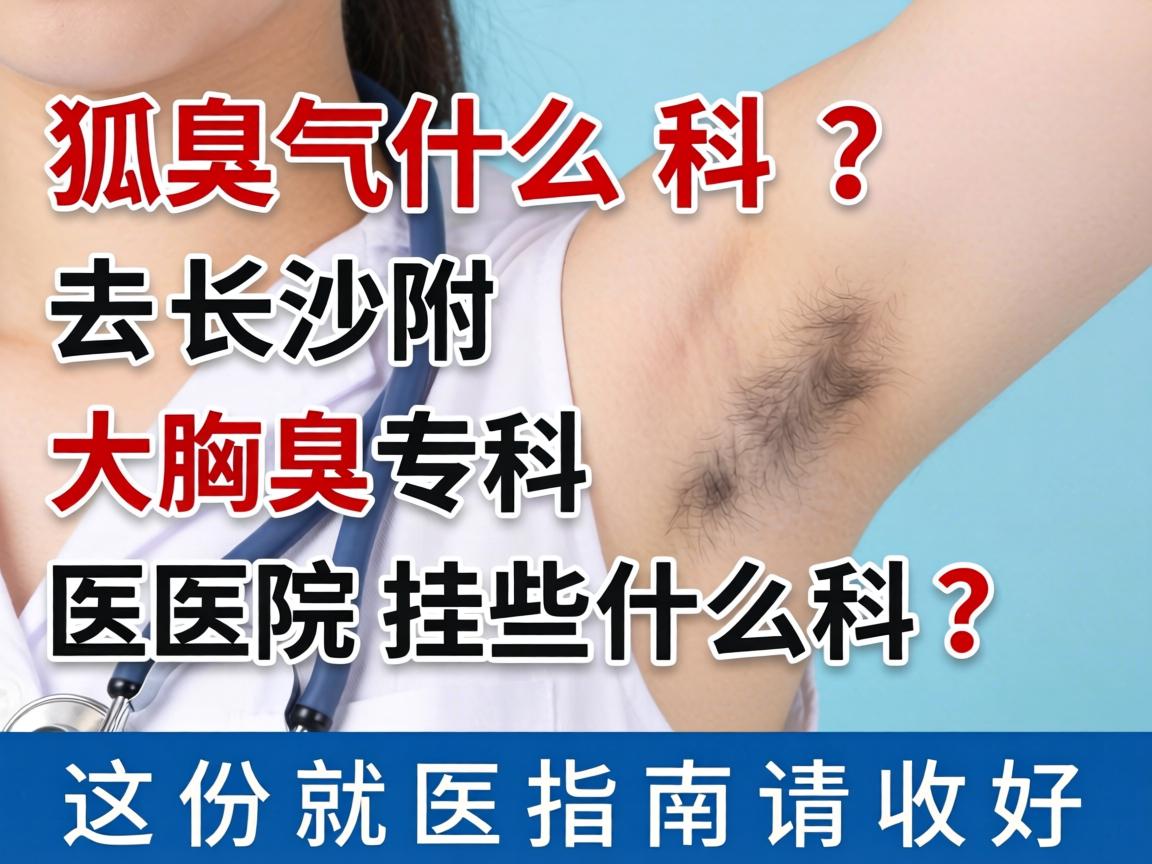 狐臭挂什么科？去长沙附大腋臭专科医院挂什么科？这份就医指南请收好