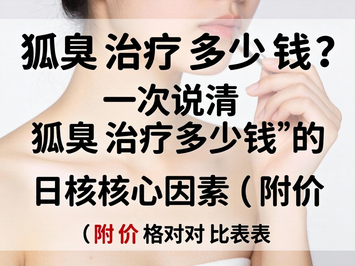 狐臭治疗多少钱？一次说清狐臭治疗多少钱的核心因素（附价格对比表）