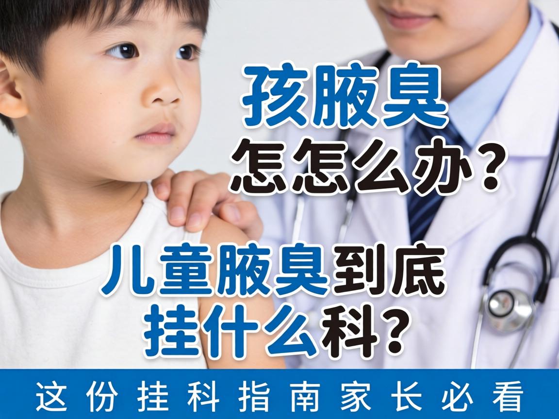 孩子腋臭怎么办？儿童腋臭到底挂什么科？这份挂科指南家长必看