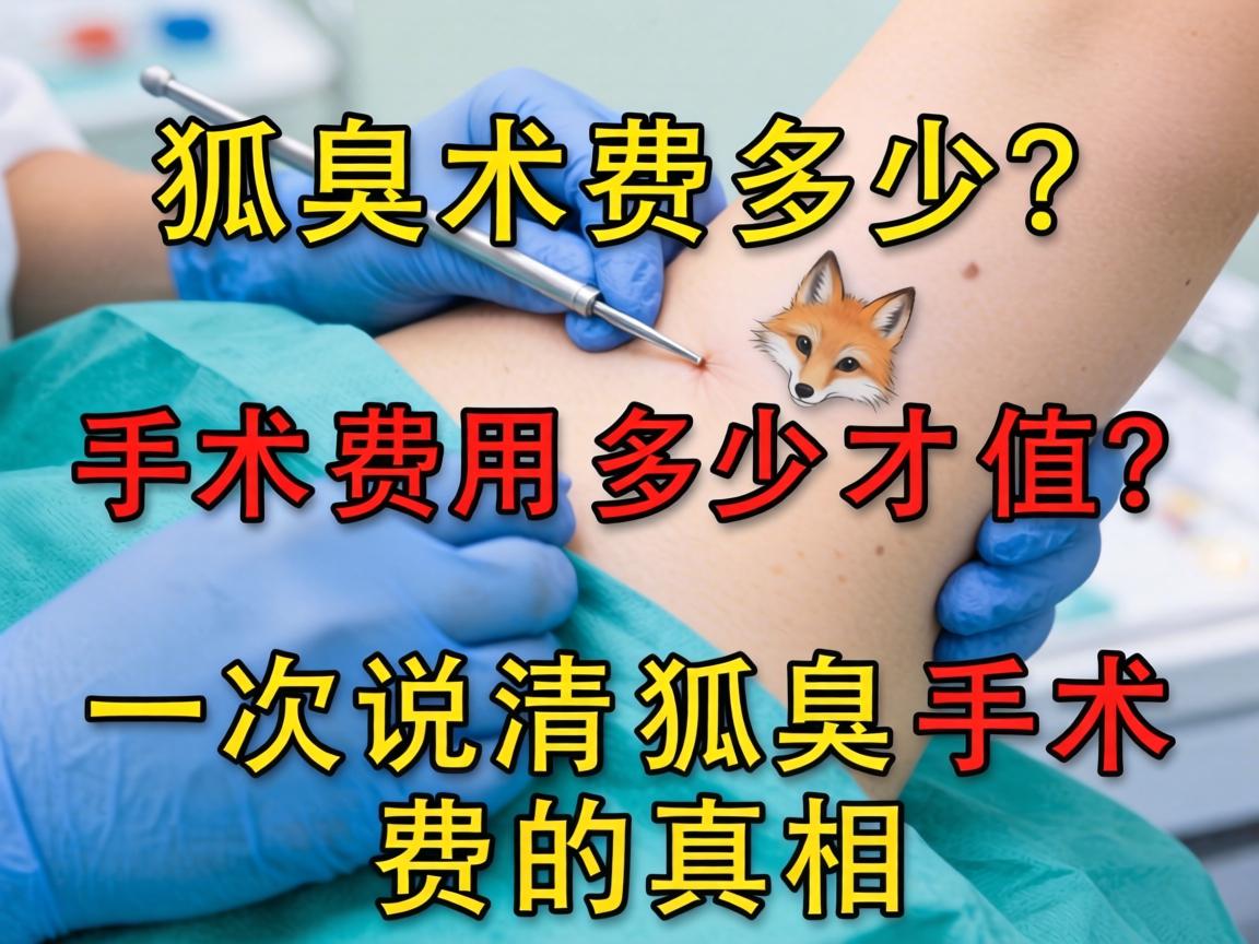 狐臭手术费多少？手术费用多少才值？一次说清狐臭手术费的真相