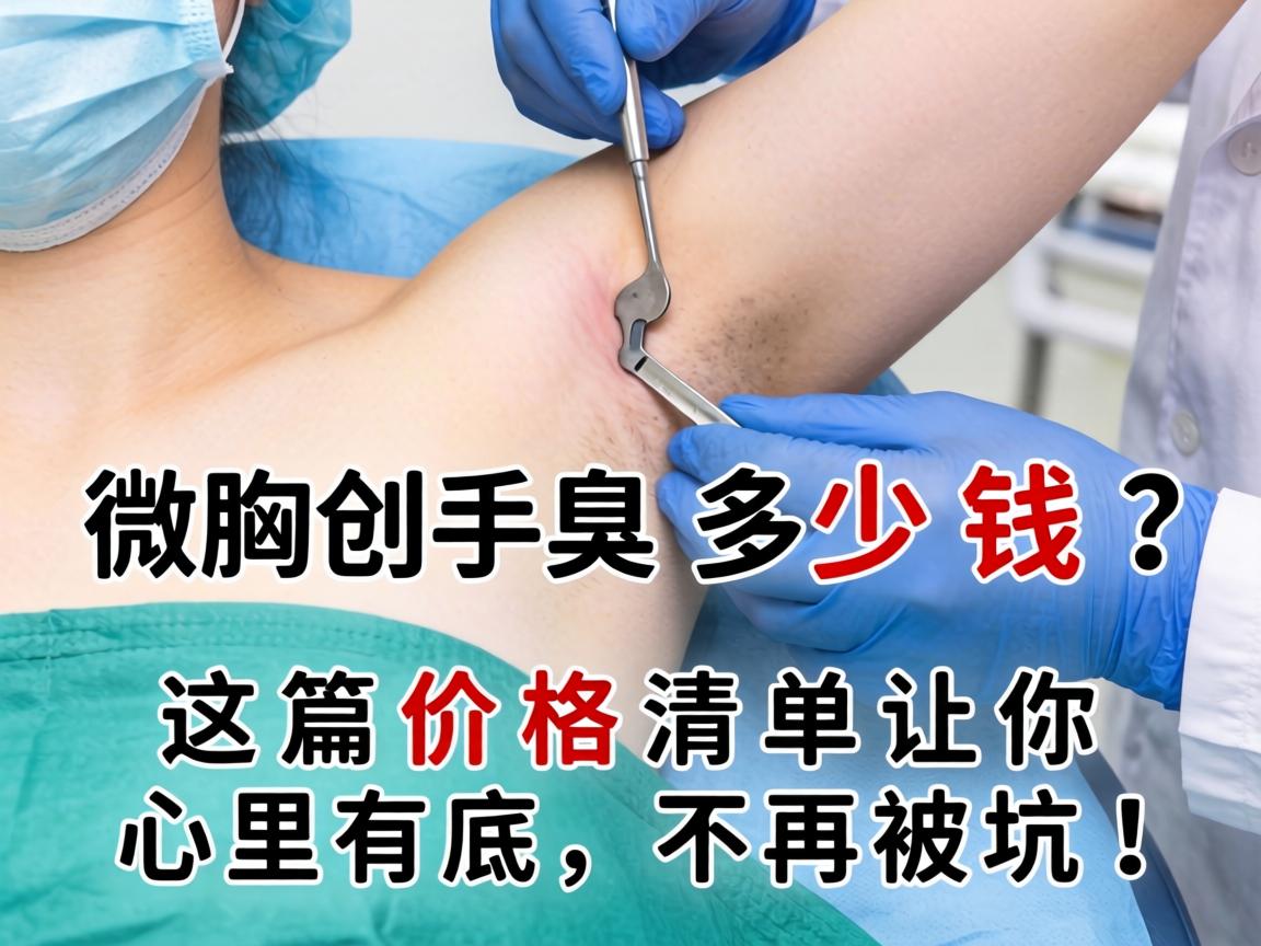 微创腋臭手术多少钱？这篇价格清单让你心里有底，不再被坑！