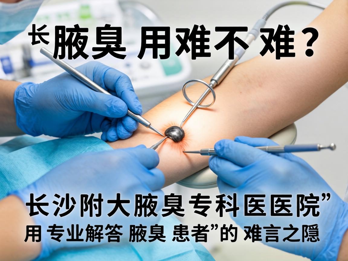 腋臭手术难不难？长沙附大腋臭专科医院，用专业解答腋臭患者的难言之隐
