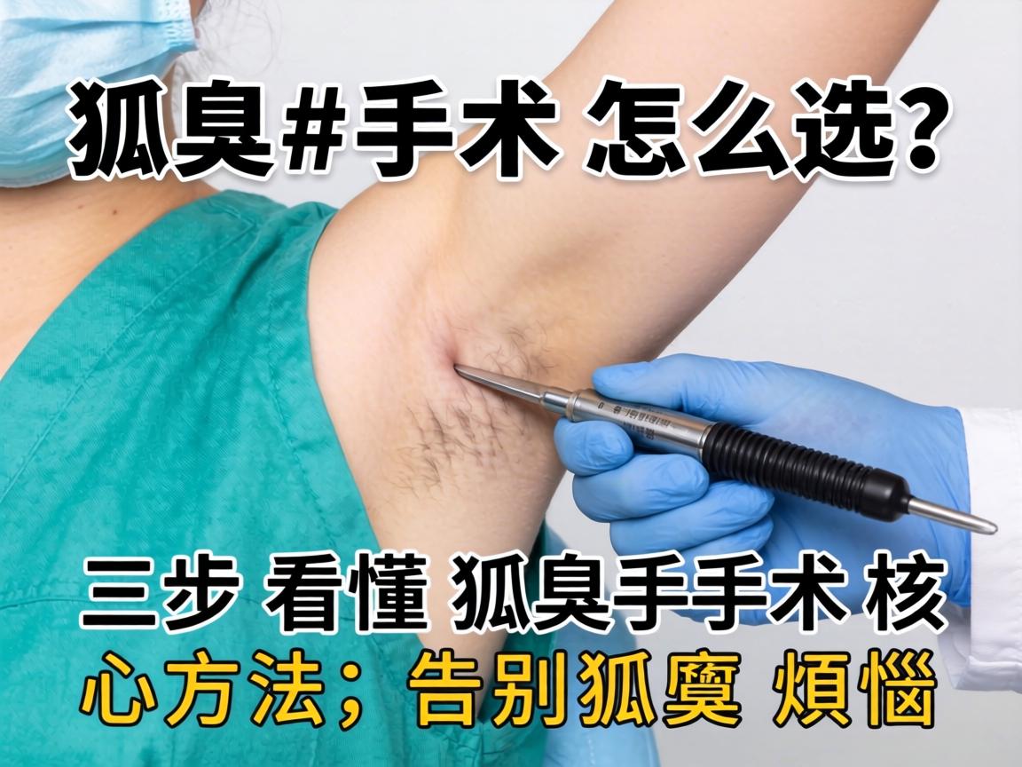 狐臭手术怎么选？三步看懂狐臭手术核心方法，告别狐臭烦恼