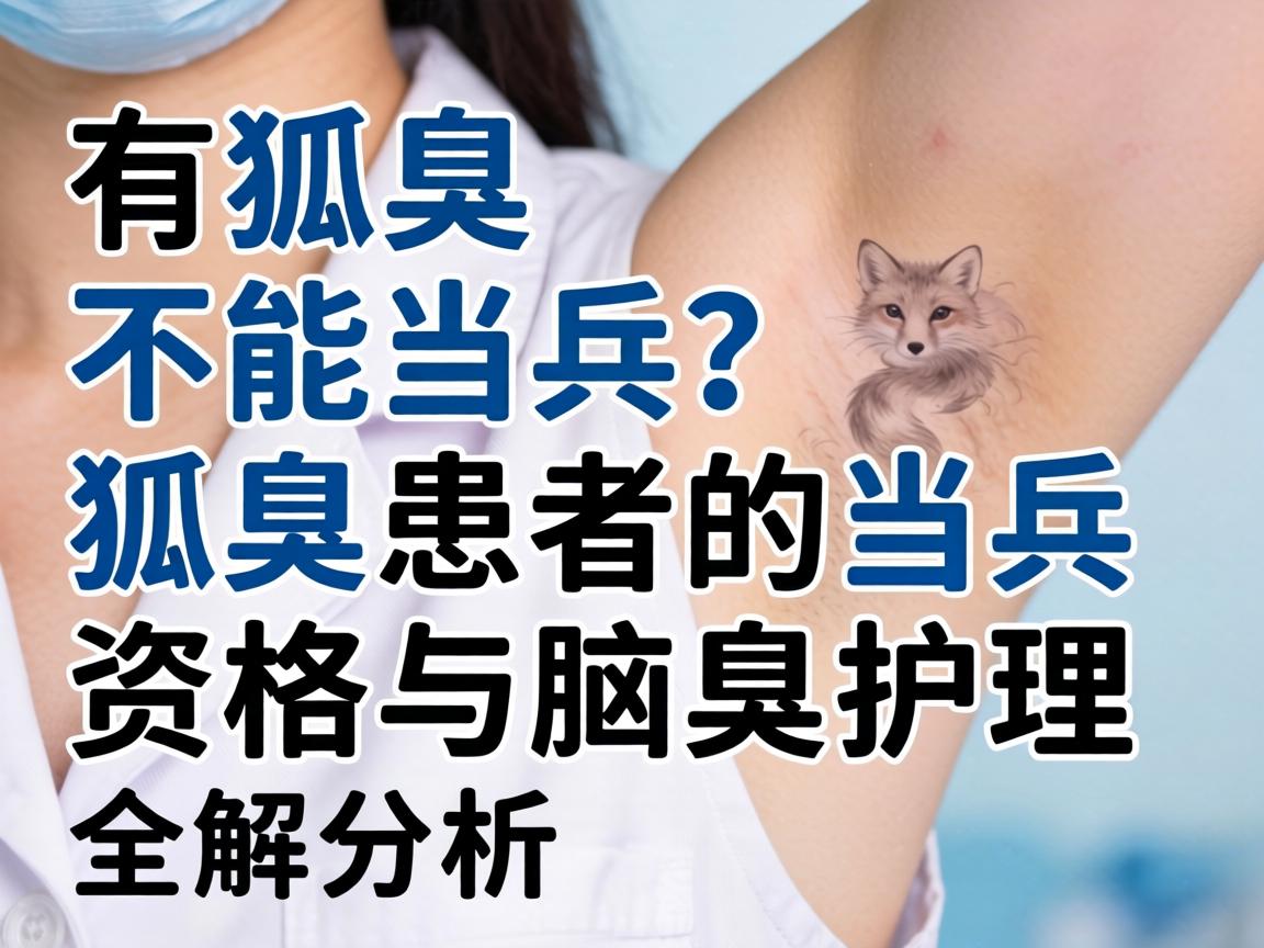 有狐臭不能当兵？狐臭患者的当兵资格与腋臭护理全解析