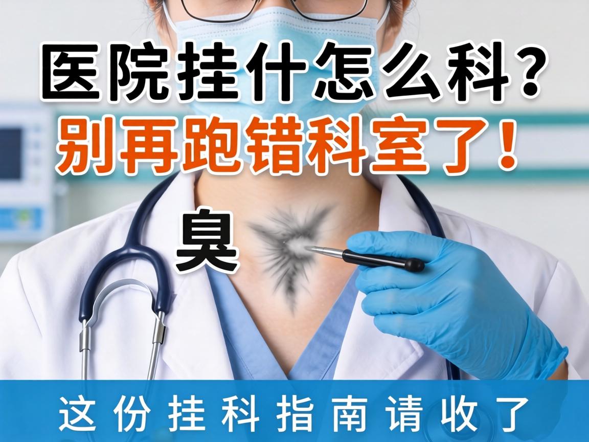 腋臭医院挂什么科？别再跑错科室了！这份挂科指南请收好