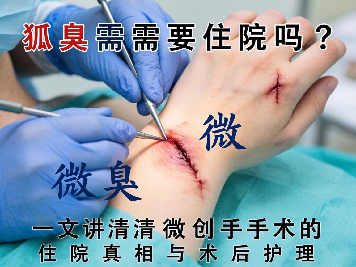 狐臭微创手术需要住院吗？一文讲清微创手术的住院真相与术后护理