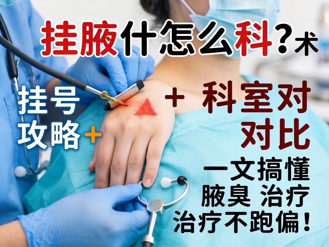 腋臭手术挂什么科？挂号攻略+科室对比，一文搞懂腋臭治疗不跑偏！