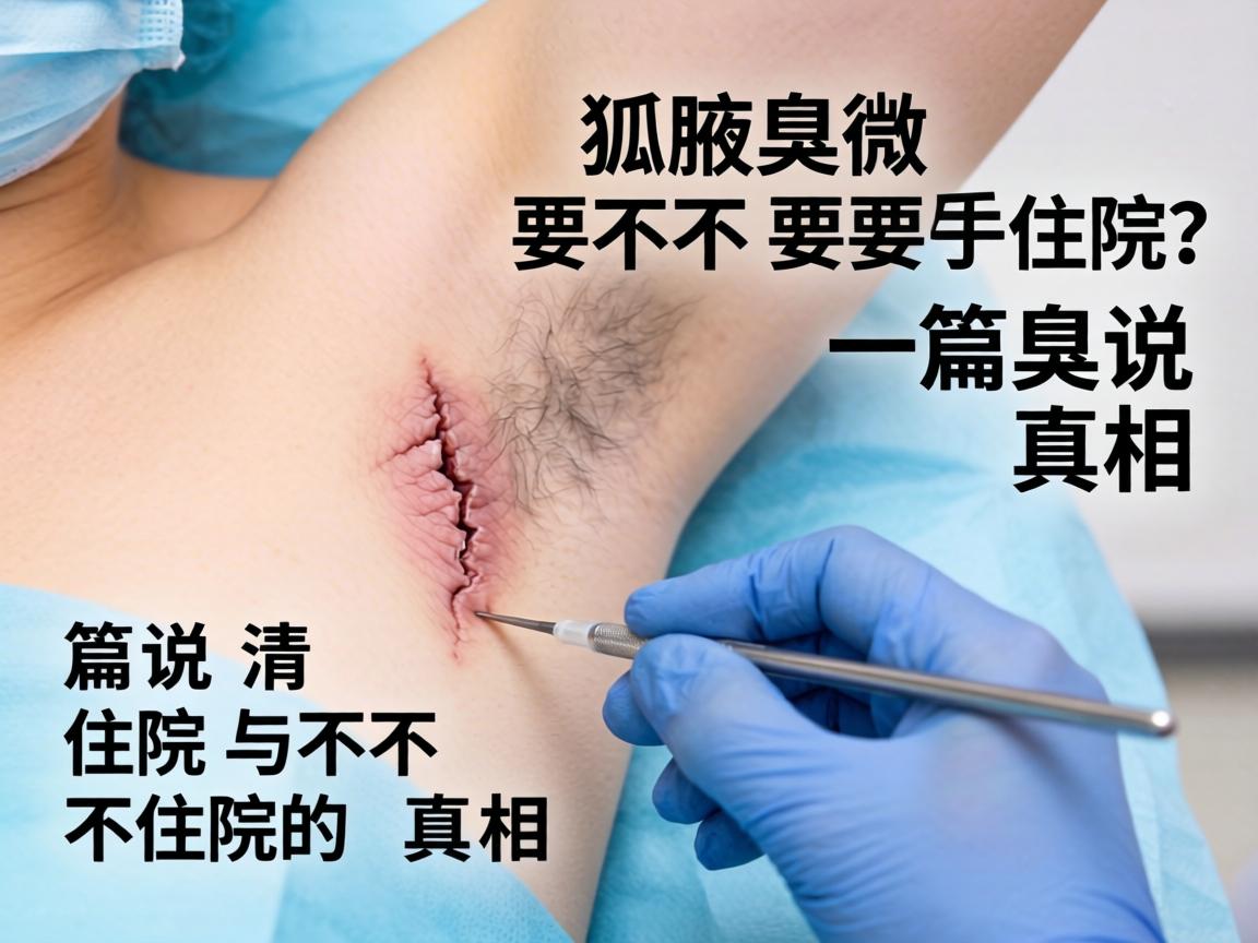 腋下狐臭微创手术要不要住院？一篇说清住院与不住院的真相