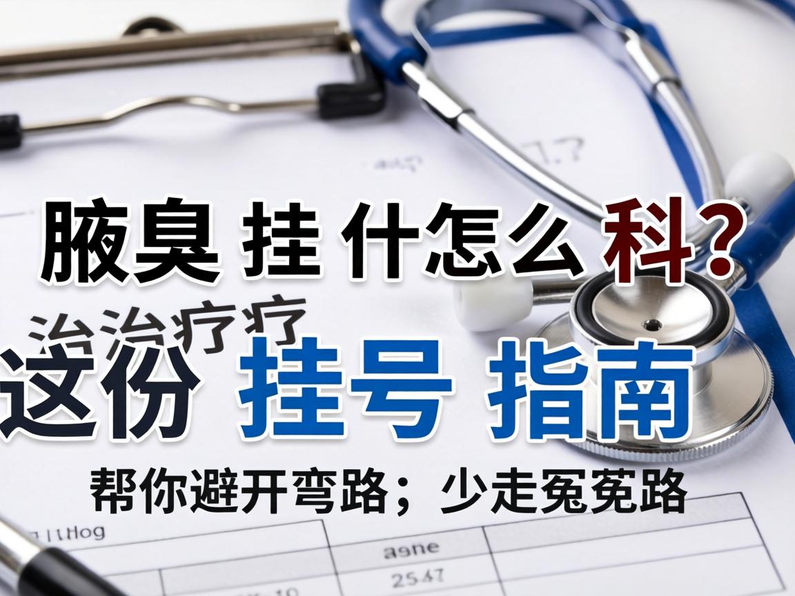 腋臭治疗挂什么科？这份挂号指南帮你避开弯路，少走冤枉路