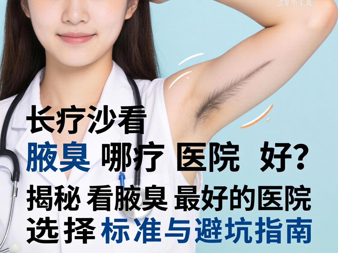 长沙看腋臭哪家医院好？揭秘看腋臭最好的医院选择标准与避坑指南