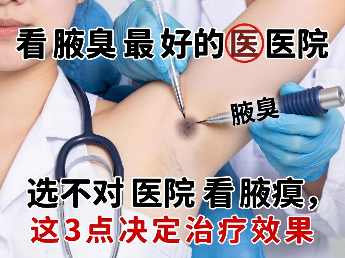 看腋臭最好的医院，选对医院看腋臭，这3点决定治疗效果