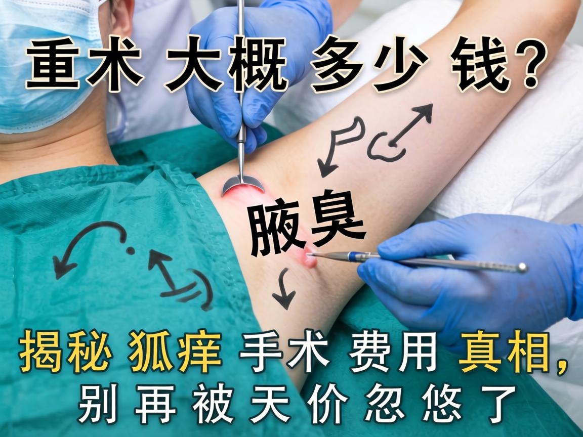 腋臭手术大概多少钱？揭秘狐臭手术费用真相，别再被天价忽悠了