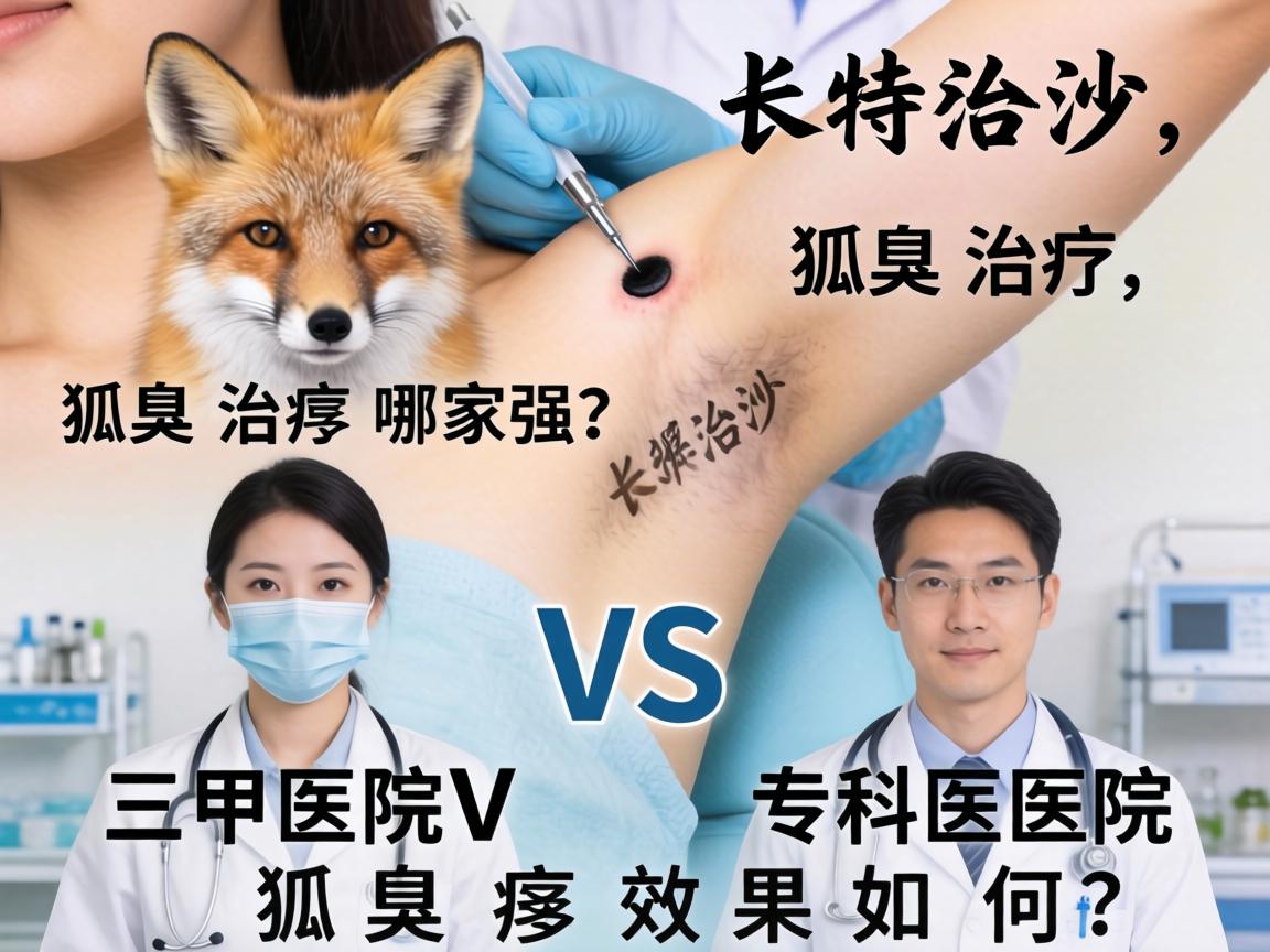 长沙狐臭治疗，三甲医院VS专科医院，狐臭治疗哪家强？狐臭效果如何？