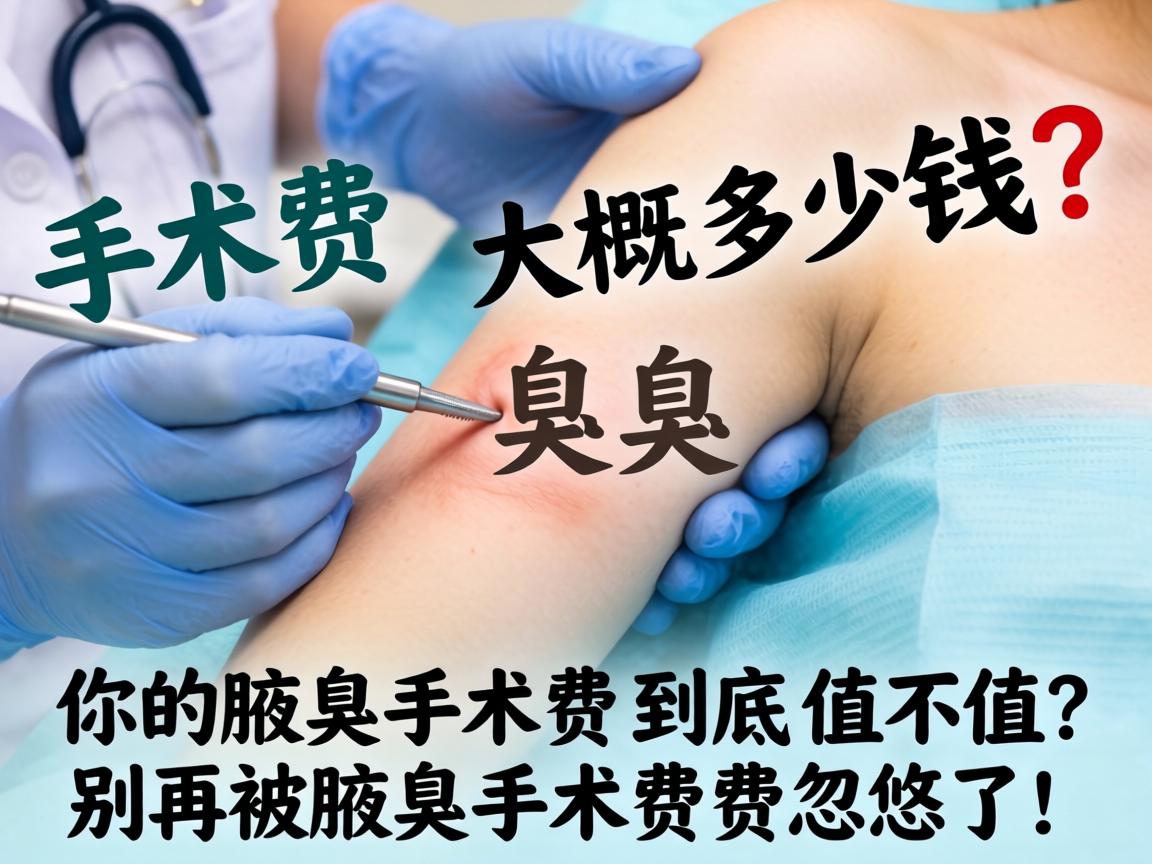 腋臭手术费大概多少钱？你的腋臭手术费到底值不值？别再被腋臭手术费忽悠了！