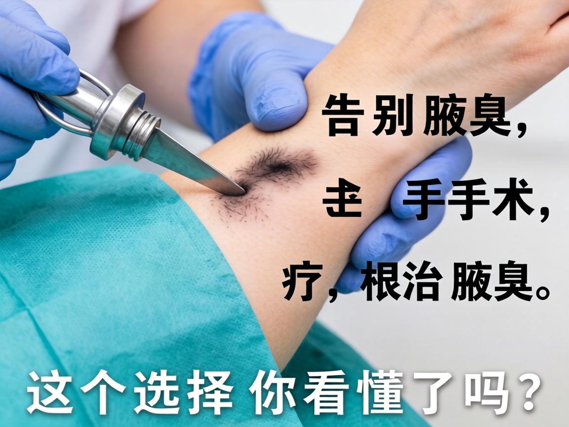 腋臭手术告别腋臭，手术根治腋臭，这个选择你看懂了吗？