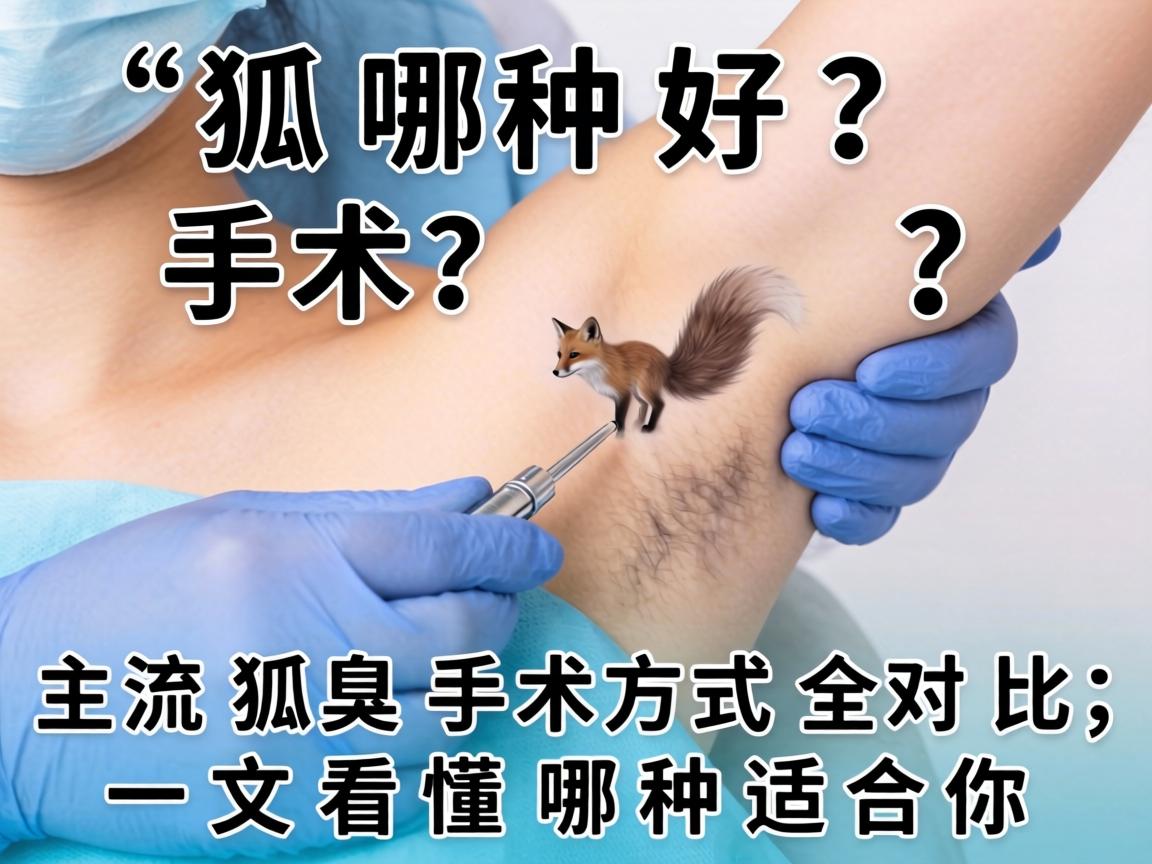 狐臭手术哪种好？主流狐臭手术方式全对比，一文看懂哪种适合你