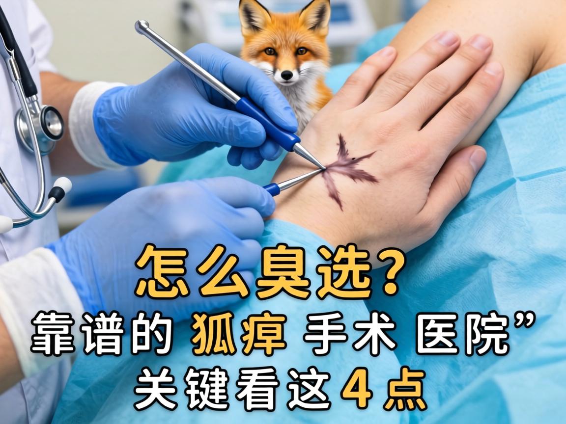 狐臭手术医院怎么选？靠谱的狐臭手术医院，关键看这4点