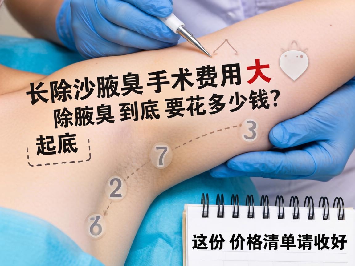 长沙除腋臭手术费用大起底，除腋臭到底要花多少钱？这份价格清单请收好