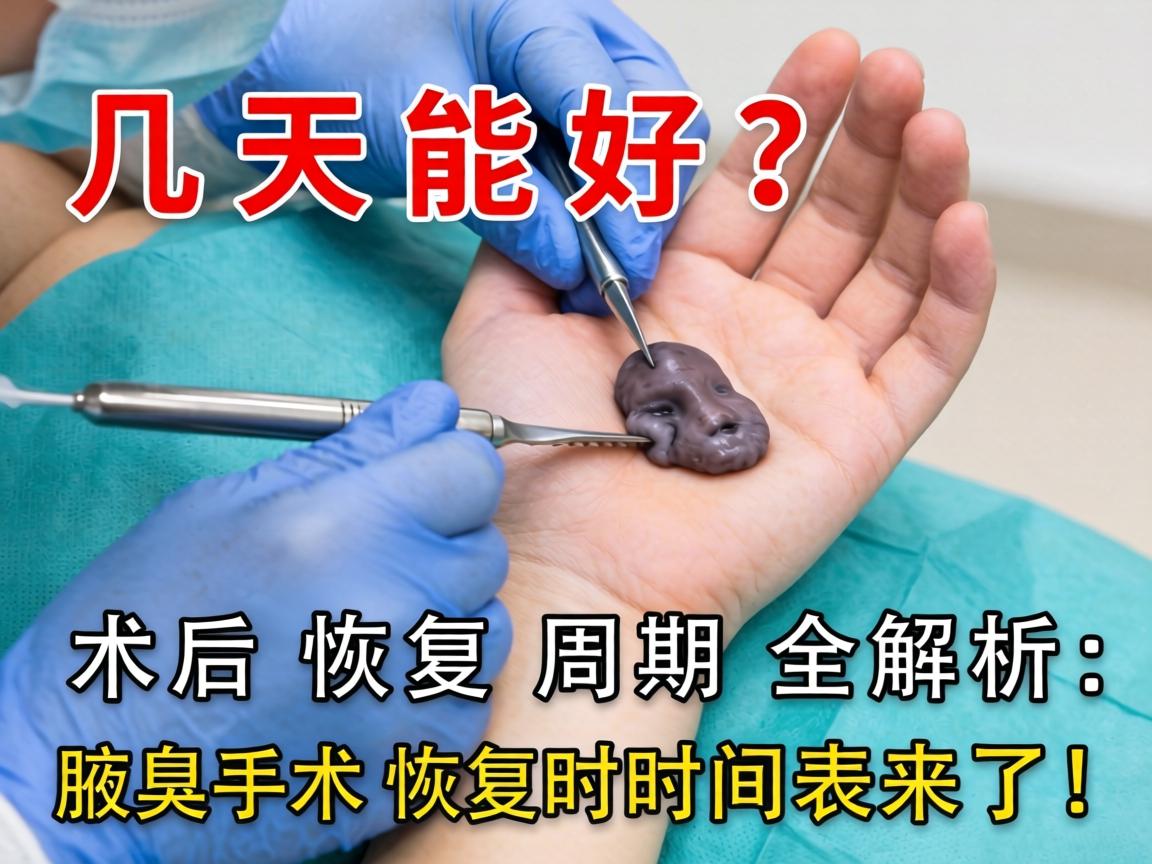 腋臭手术几天能好？术后恢复周期全解析，腋臭手术恢复时间表来了！