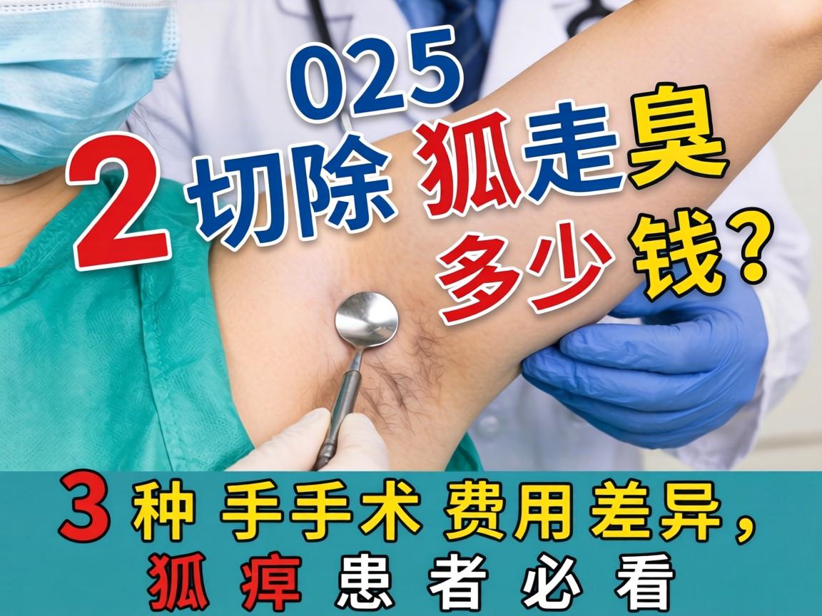 2025切除狐臭多少钱？这3种手术费用差异，狐臭患者必看