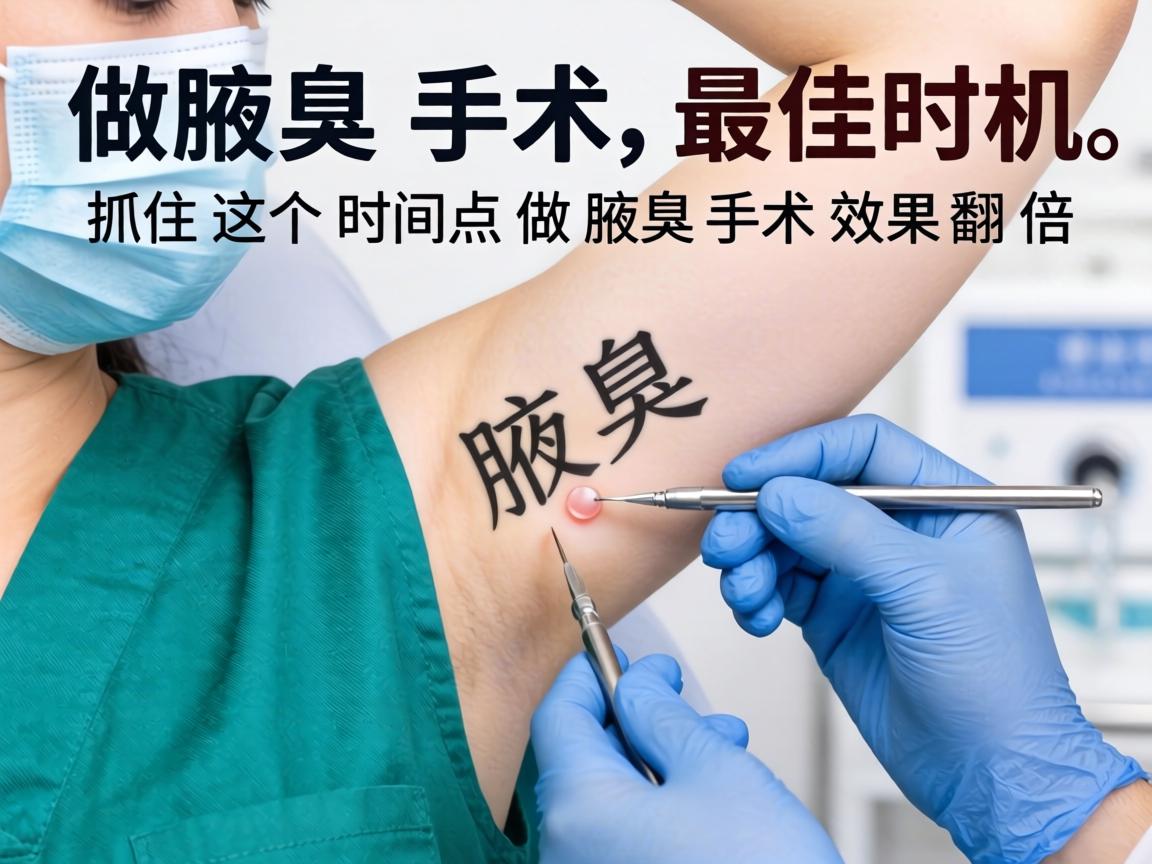 做腋臭手术最佳时机，抓住这个时间点做腋臭手术效果翻倍