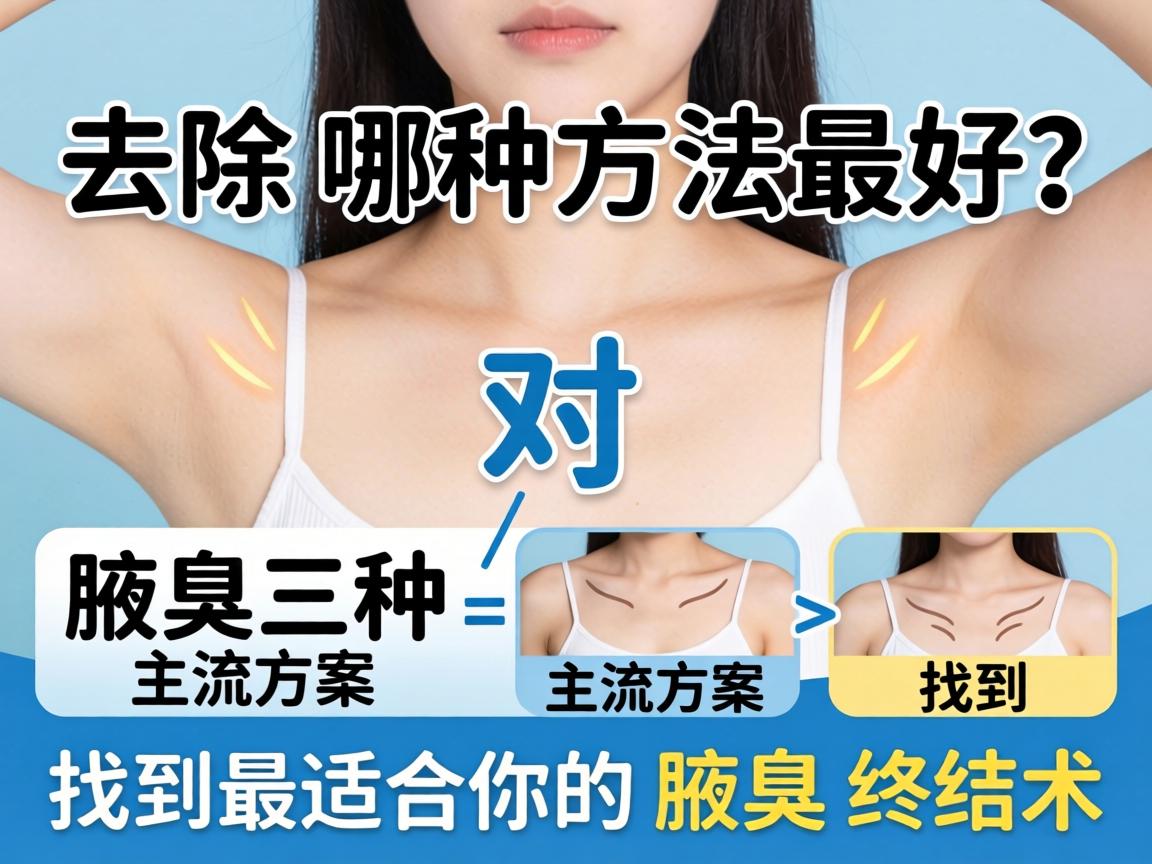 腋臭去除哪种方法最好？对比三种主流方案，找到最适合你的腋臭终结术
