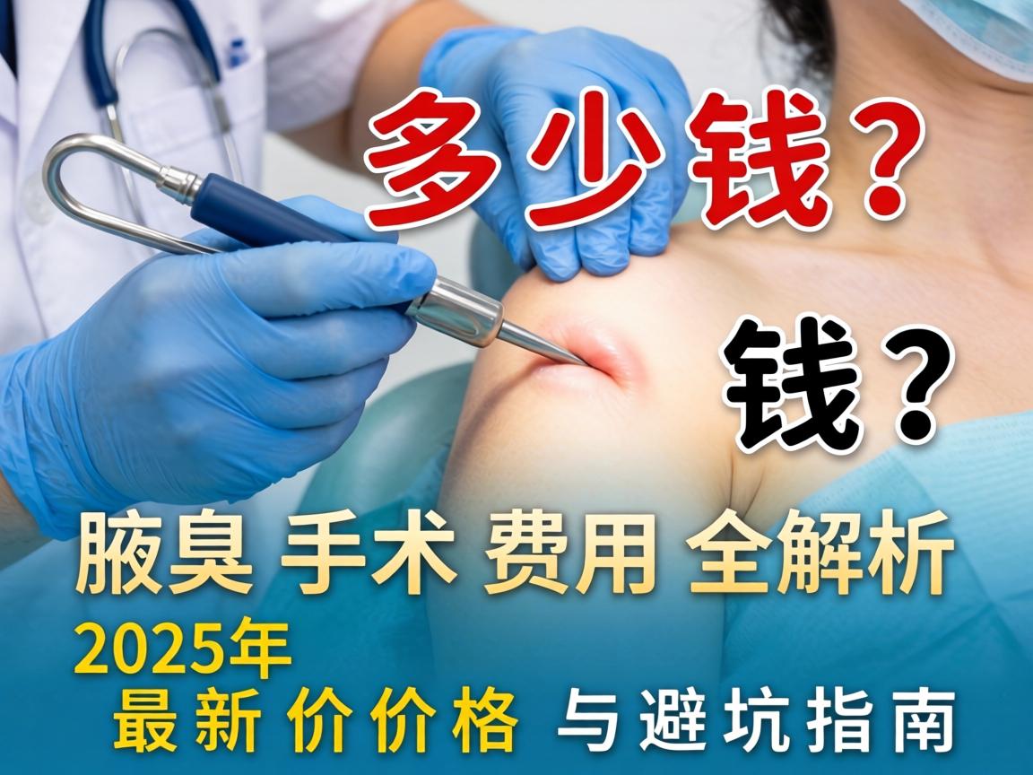 腋臭手术多少钱？腋臭手术费用全解析，2025年最新价格与避坑指南