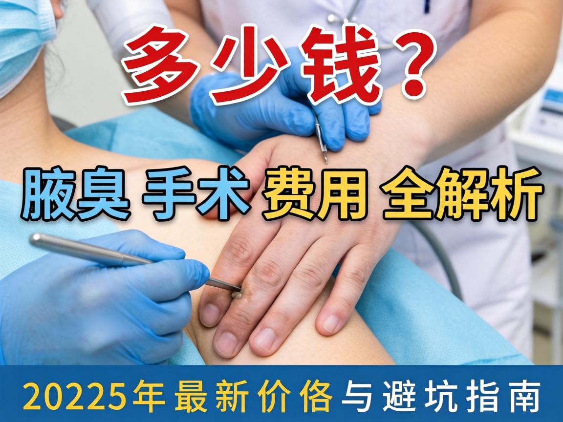 腋臭手术多少钱？腋臭手术费用全解析，2025年最新价格与避坑指南