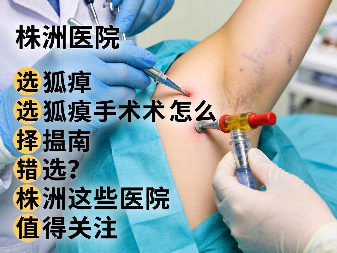 株洲狐臭手术医院选择指南，狐臭手术怎么选？株洲这些医院值得关注