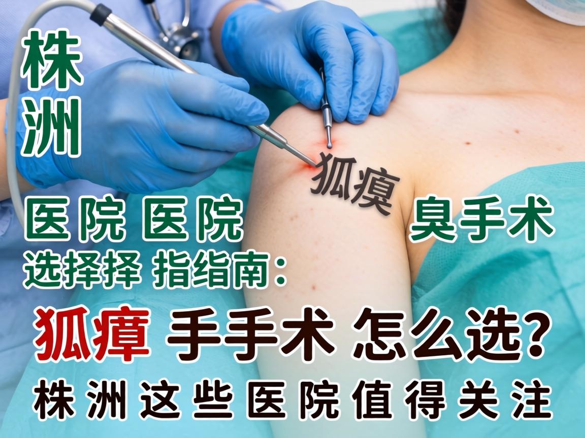 株洲狐臭手术医院选择指南，狐臭手术怎么选？株洲这些医院值得关注