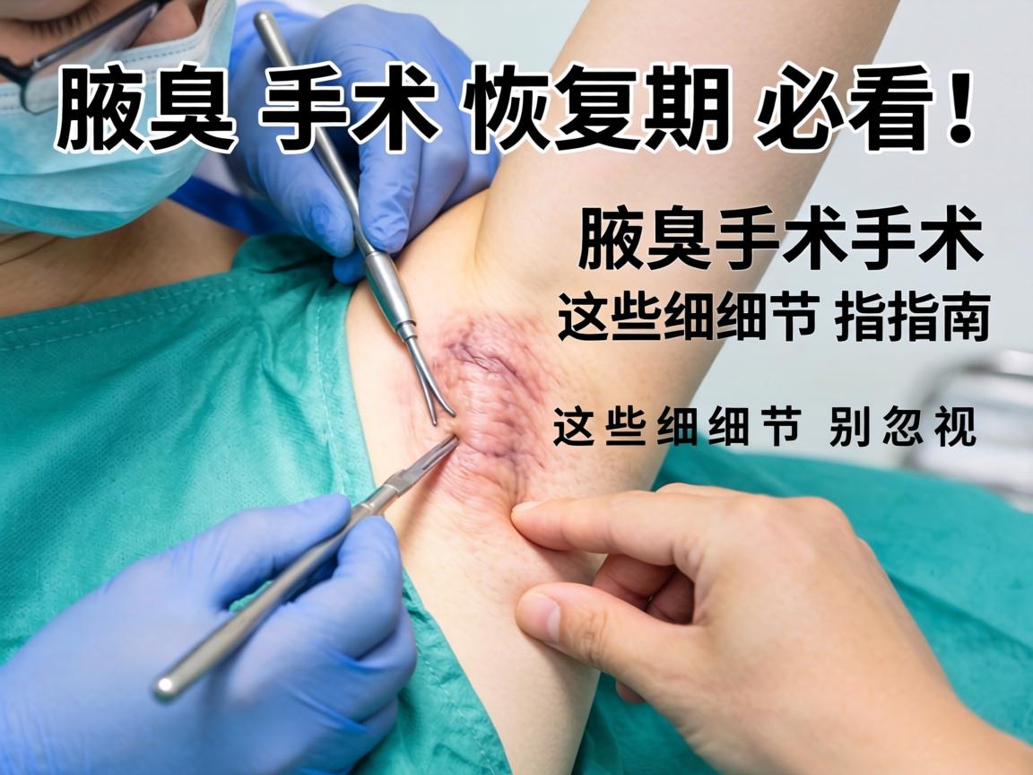 腋臭手术术后护理指南，腋臭手术恢复期必看！腋臭手术这些细节别忽视