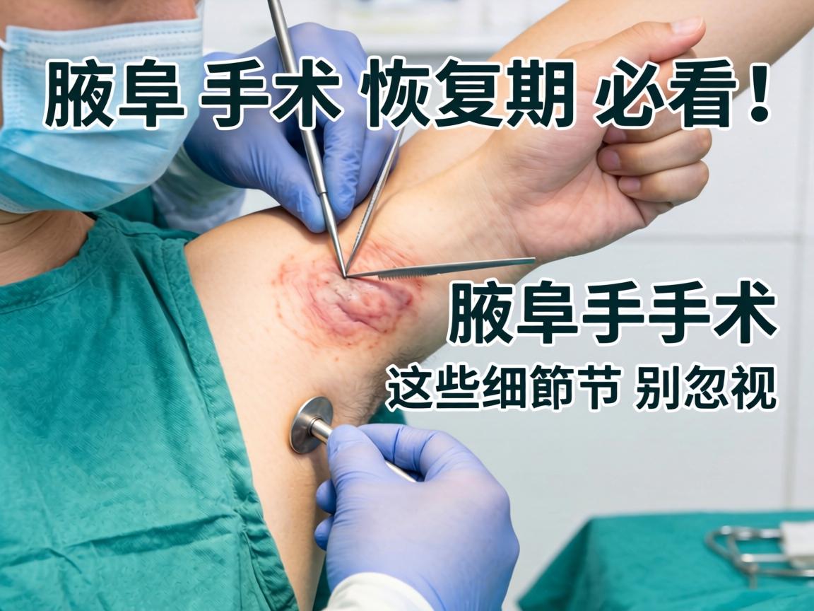 腋臭手术术后护理指南，腋臭手术恢复期必看！腋臭手术这些细节别忽视
