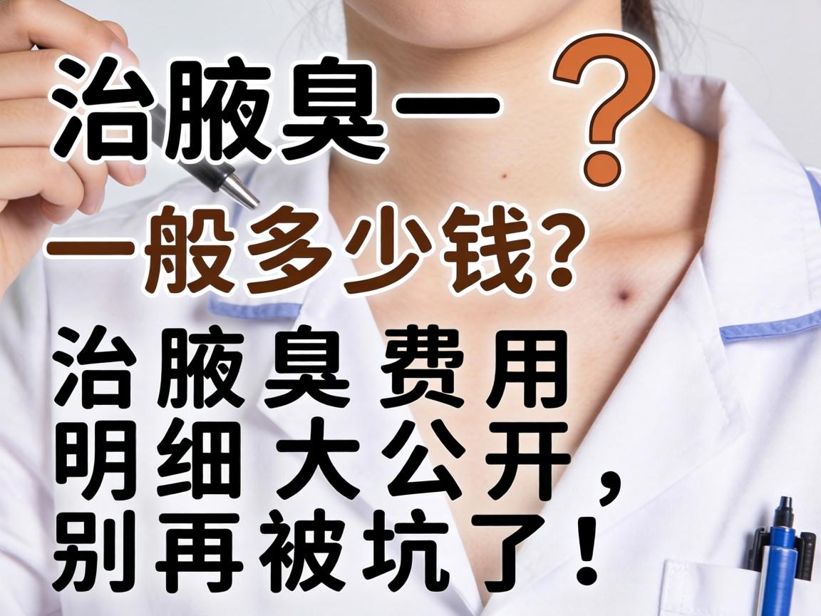 治腋臭一般多少钱？治腋臭费用明细大公开，别再被坑了！