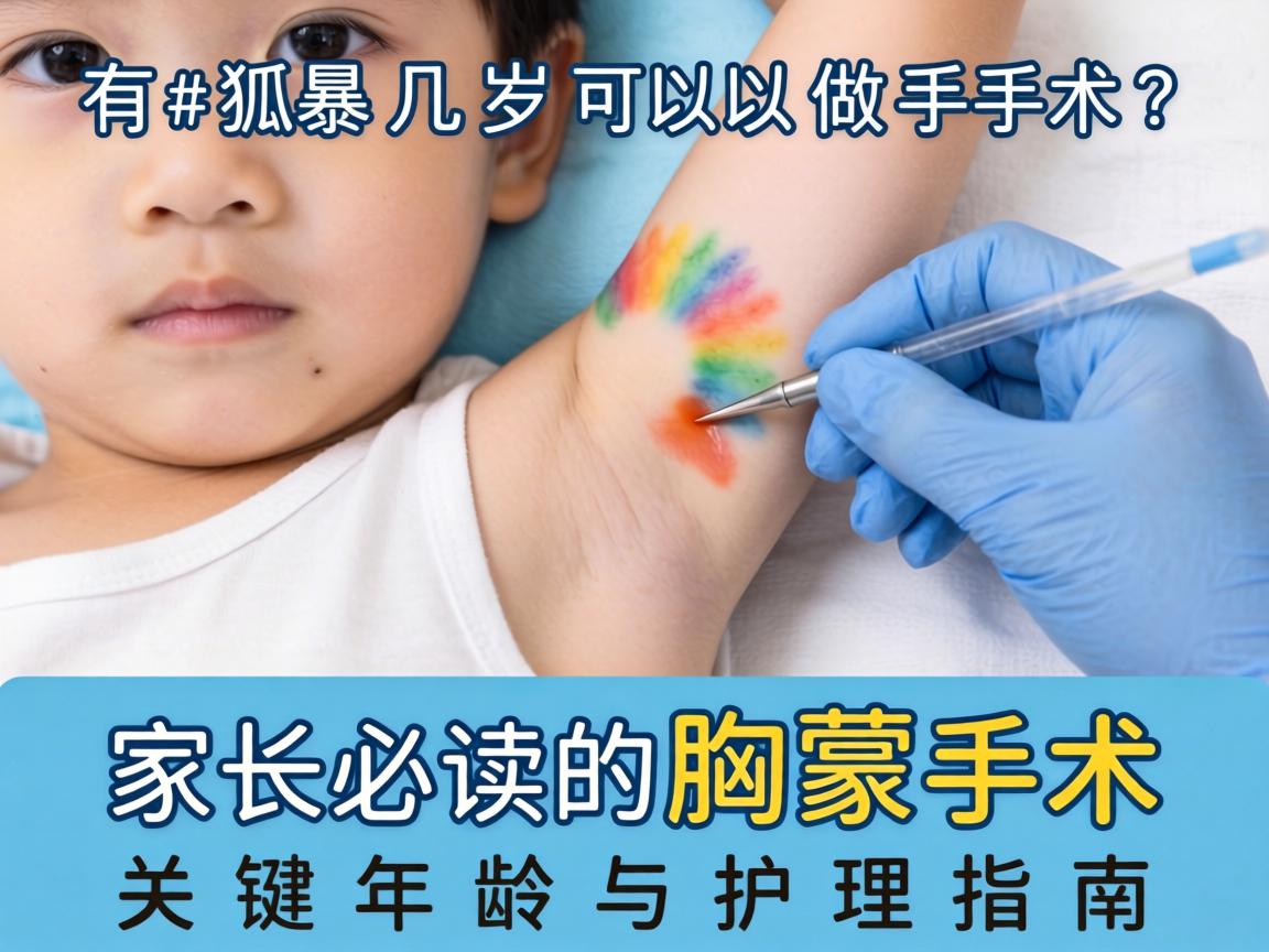儿童有狐臭几岁可以做手术？家长必读的腋臭手术关键年龄与护理指南