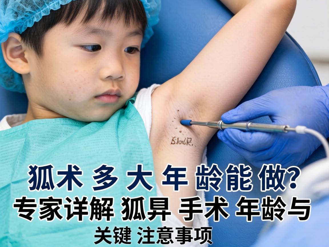 孩子狐臭手术多大年龄能做？专家详解狐臭手术年龄与关键注意事项