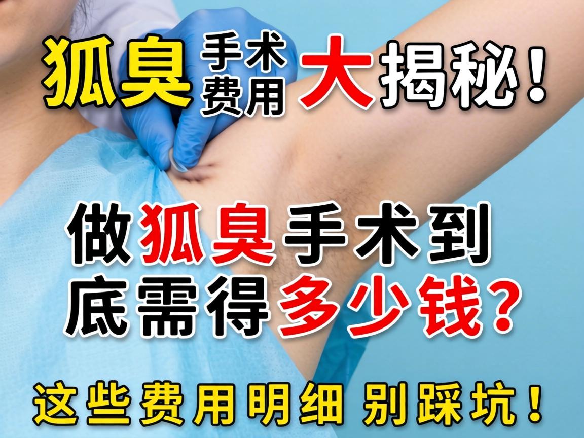 狐臭手术费用大揭秘，做狐臭手术到底需要多少钱？这些费用明细别踩坑！