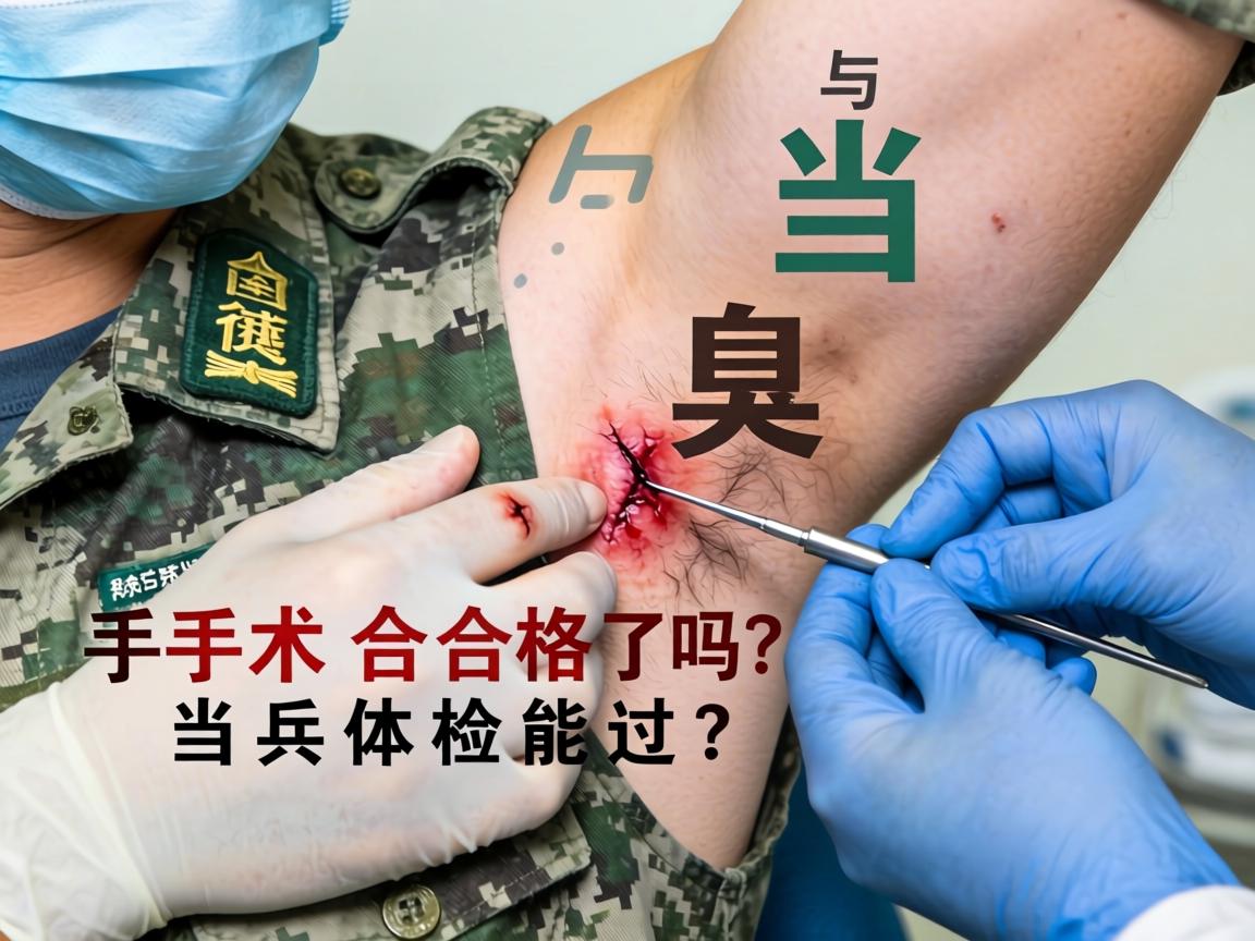 狐臭微创手术与当兵，手术合格吗？当兵体检能过吗？