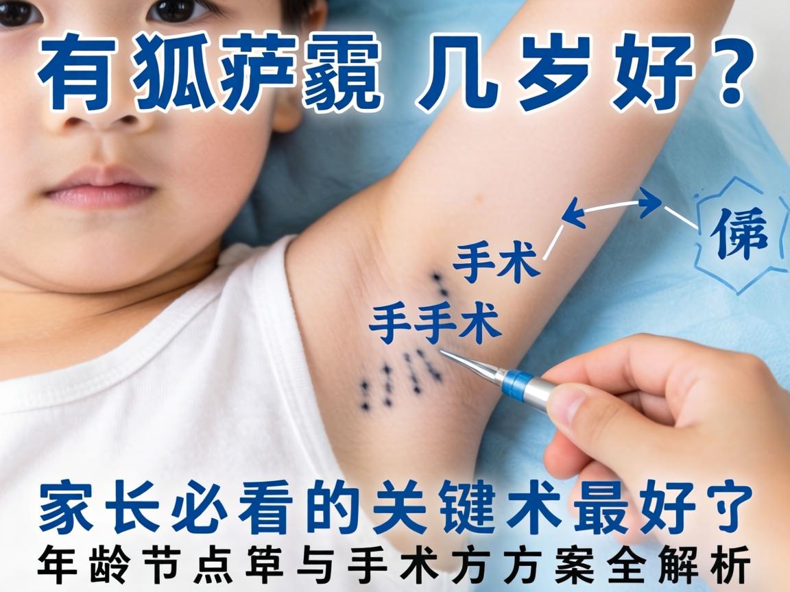 小孩有狐臭几岁手术最好？家长必看的关键年龄节点与手术方案全解析