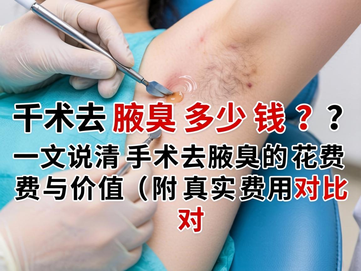 手术去腋臭多少钱？一文说清手术去腋臭的花费与价值（附真实费用对比）