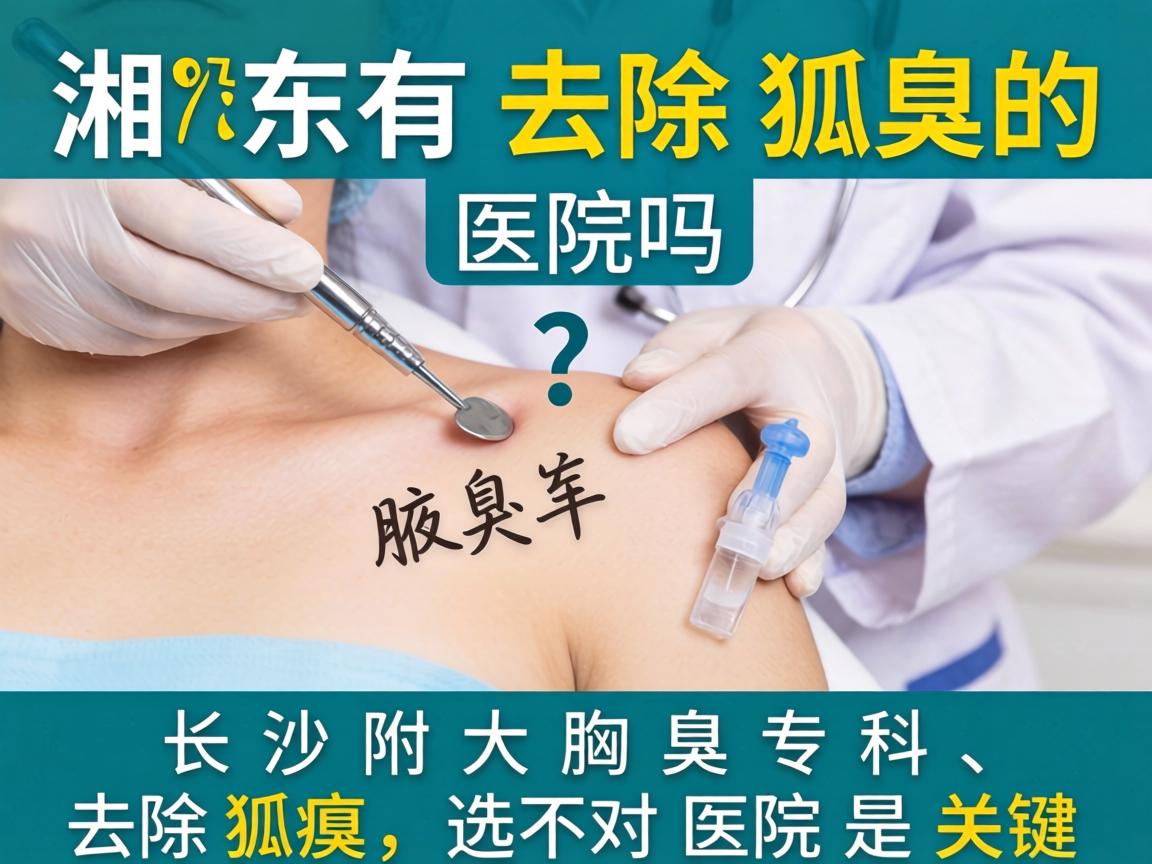湘东有去除狐臭的医院吗？长沙附大腋臭专科，去除狐臭，选对医院是关键