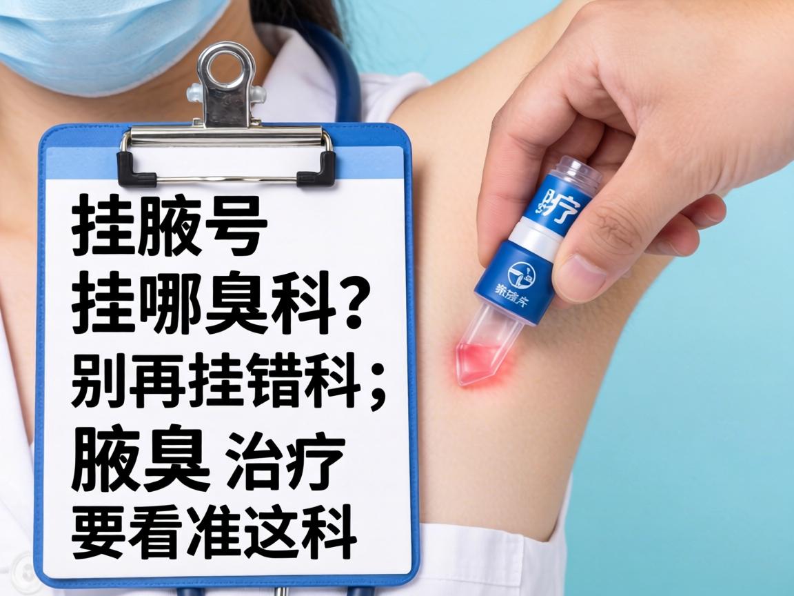 腋臭挂号挂哪科？别再挂错科，腋臭治疗要看准这科