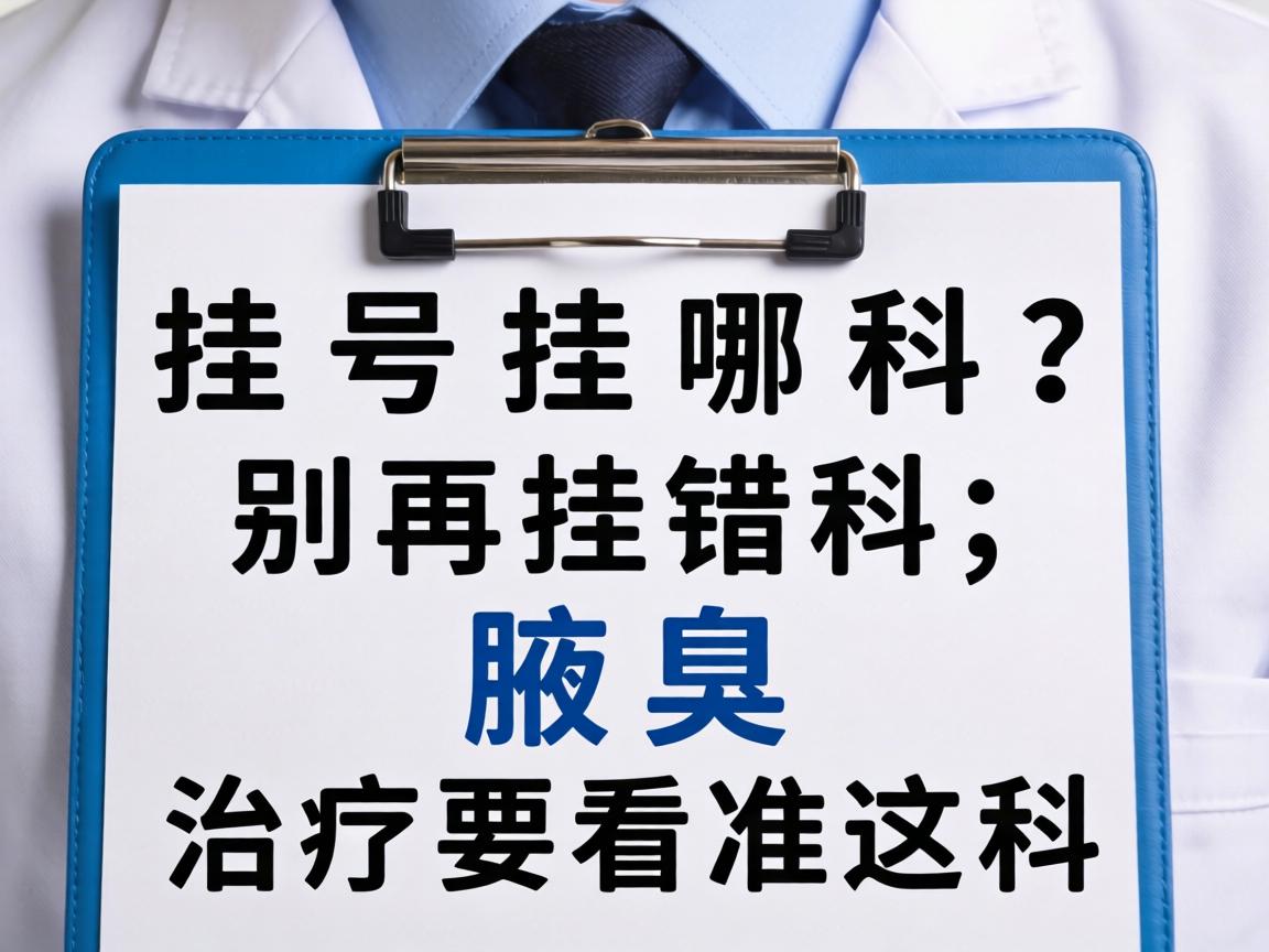 腋臭挂号挂哪科？别再挂错科，腋臭治疗要看准这科