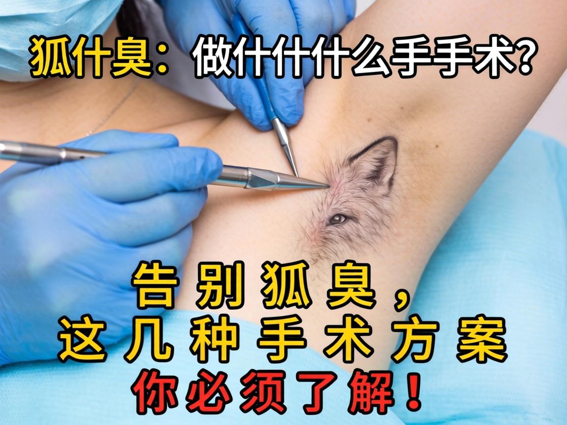 狐臭做什么手术？告别狐臭，这几种手术方案你必须了解！